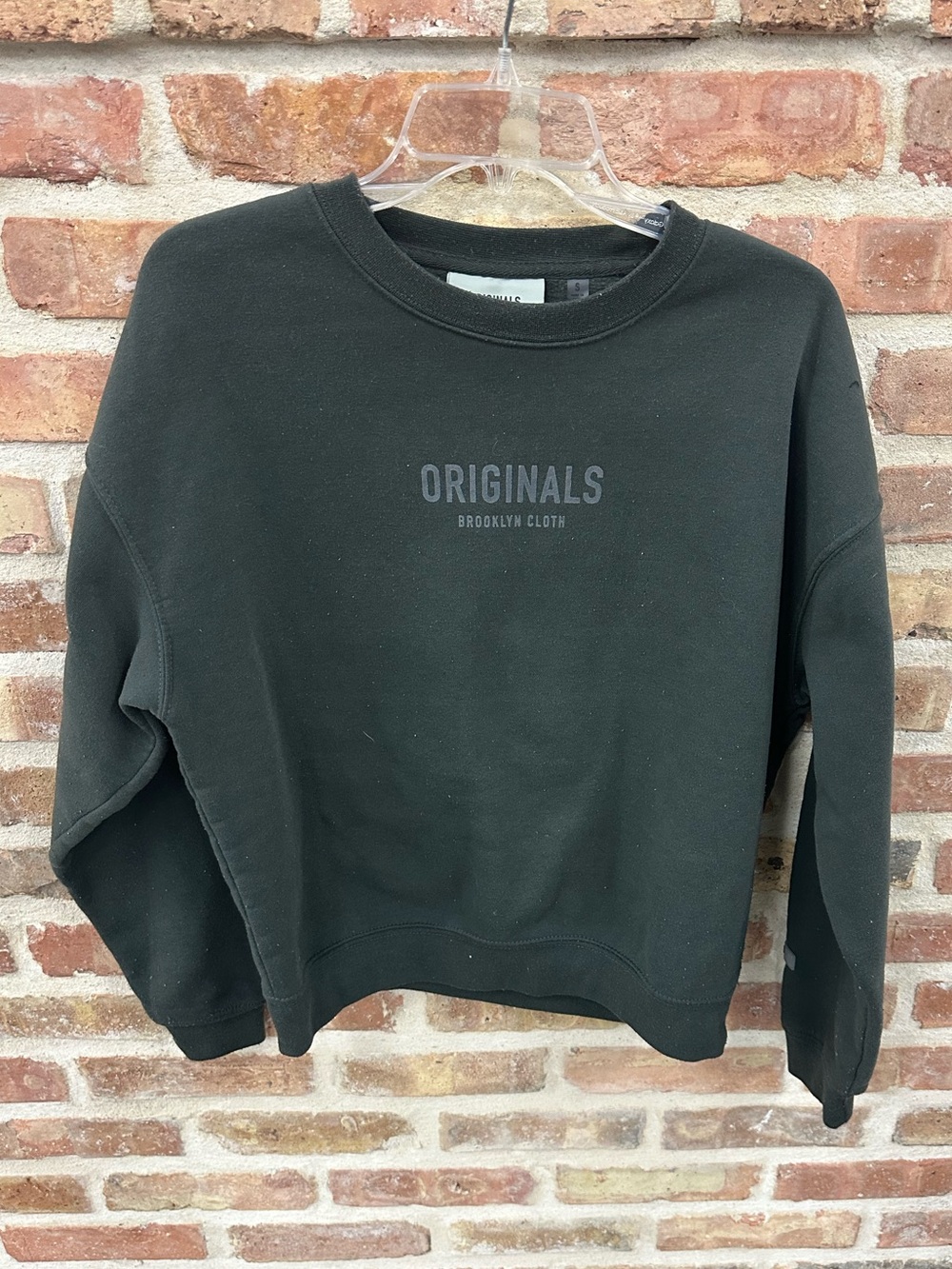 Brooklyn Cloth Black Crewneck "Originals" Sweatshirt - Women